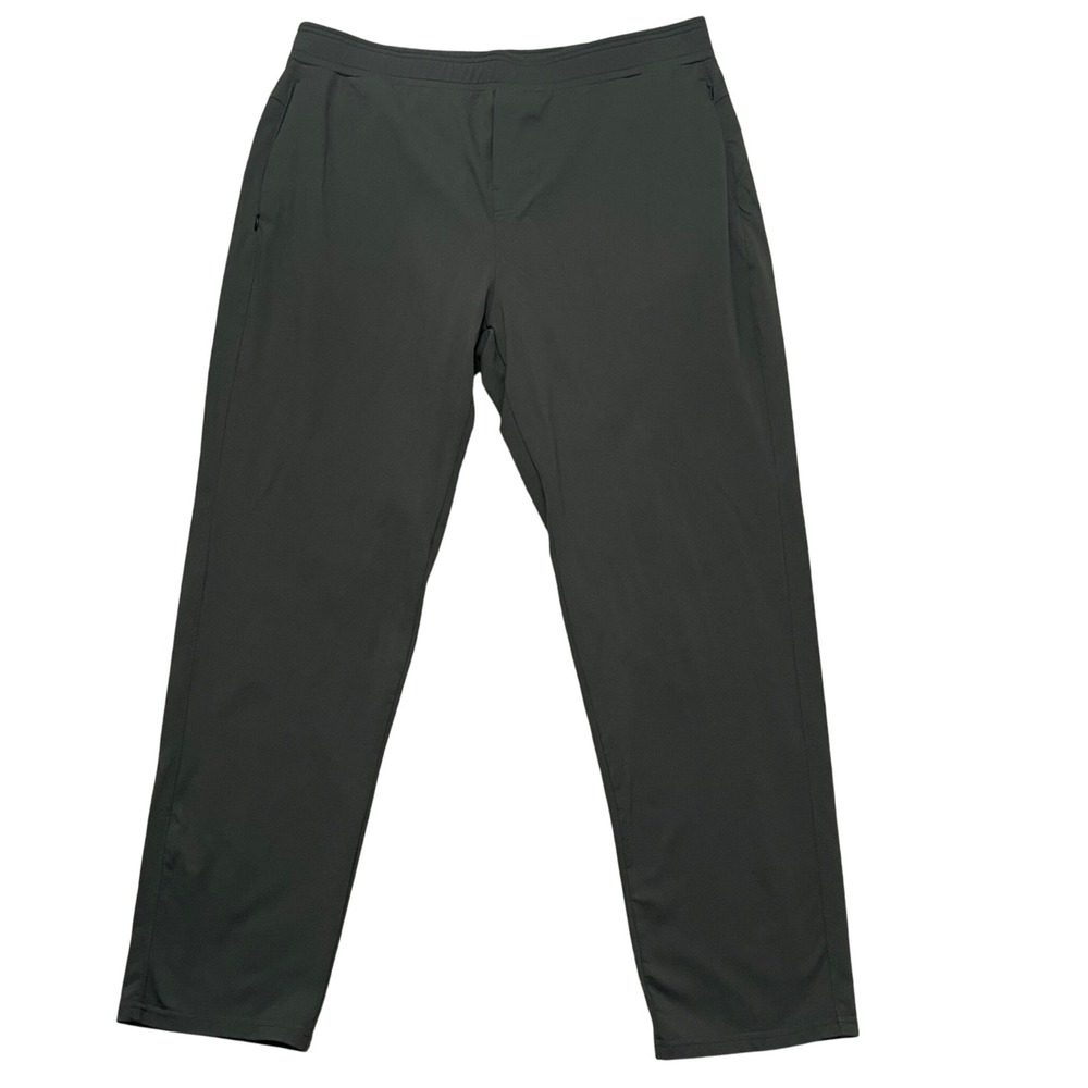 Public Rec All Day Pants Mens 40x32 Olive Green Athletic Fit Zipper Pockets